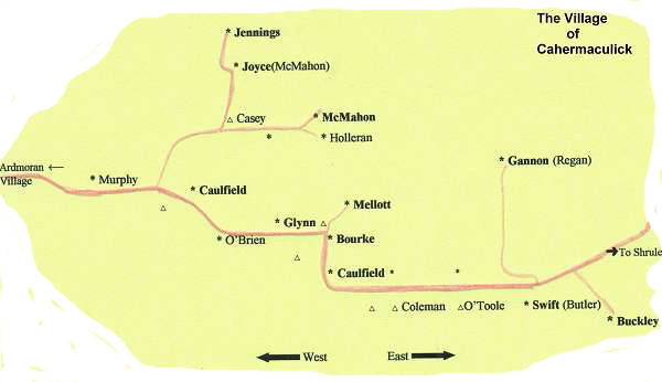 map of Cahermaculick