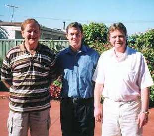 On Martin Coleman's (R) family visit to Sydney March, 2002. martins3