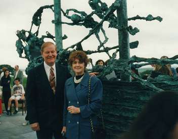 Official Guests at the unveiling of the National Monument to the Great Famine