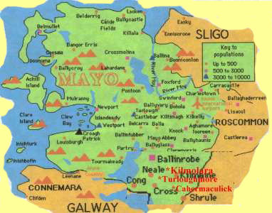 Map of County Mayo